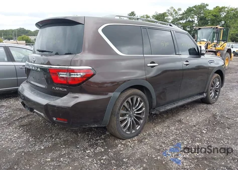 2021 Nissan Armada Platinum 4Wd из США, поврежденный, VIN JN8AY2DBXM9792751